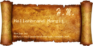 Hellenbrand Margit névjegykártya